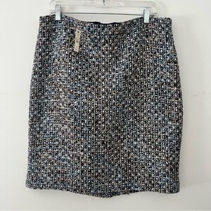 NWT Talbots multicolor Tweed Skirt size 16P